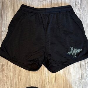 Alphalete Black Signature Mesh Athletic Shorts with Logo -Medium